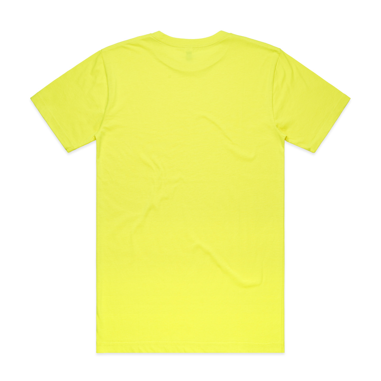 AS Colour Block Safety Tee | 5050F in Safety Yellow, back view