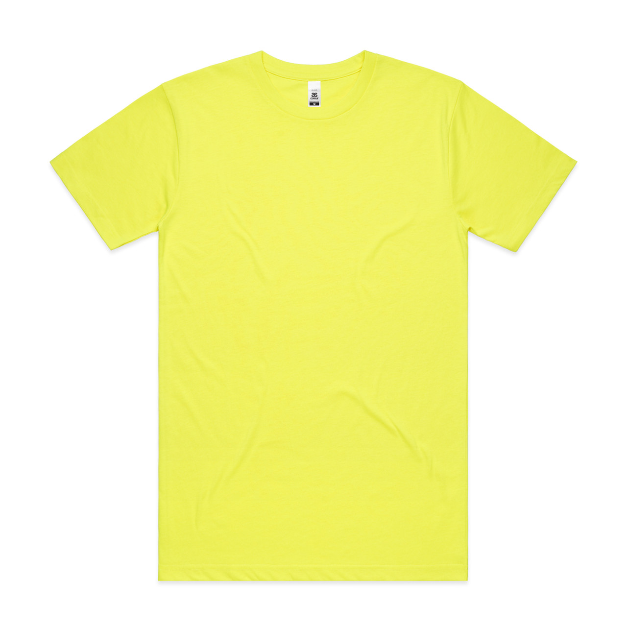 AS Colour Block Safety Tee | 5050F in Safety Yellow, front view