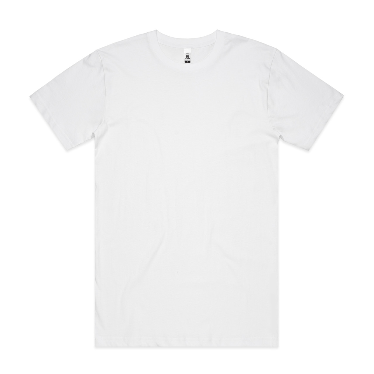 AS Colour Block Tubular Tee | 5050 in White, front view