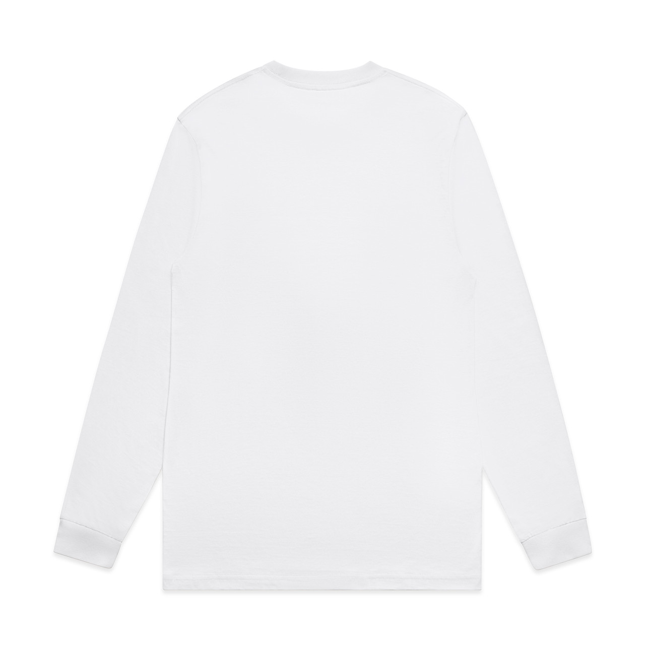AS Colour Block L/S Tee | 5054 in White, back view