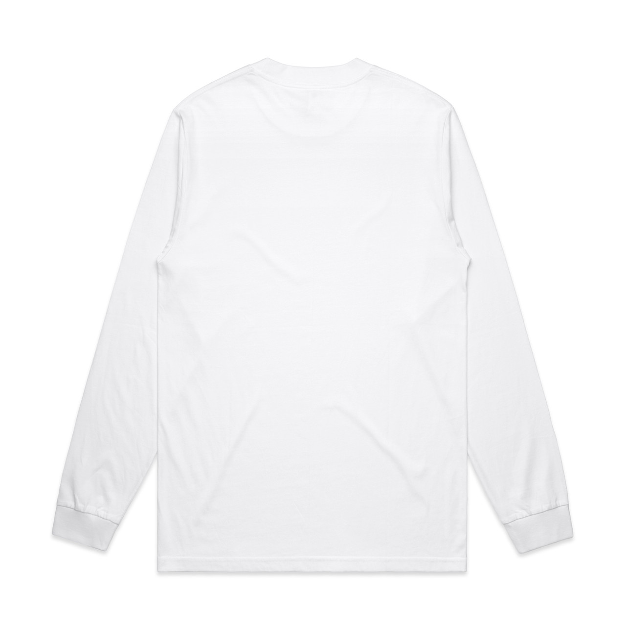 AS Colour General L/S Tee | 5056 in White, back view