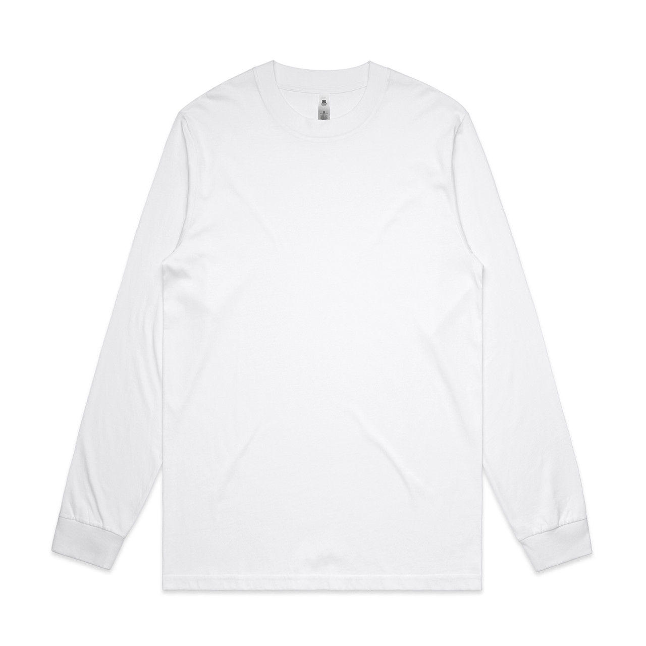 AS Colour General L/S Tee | 5056 in White, front view