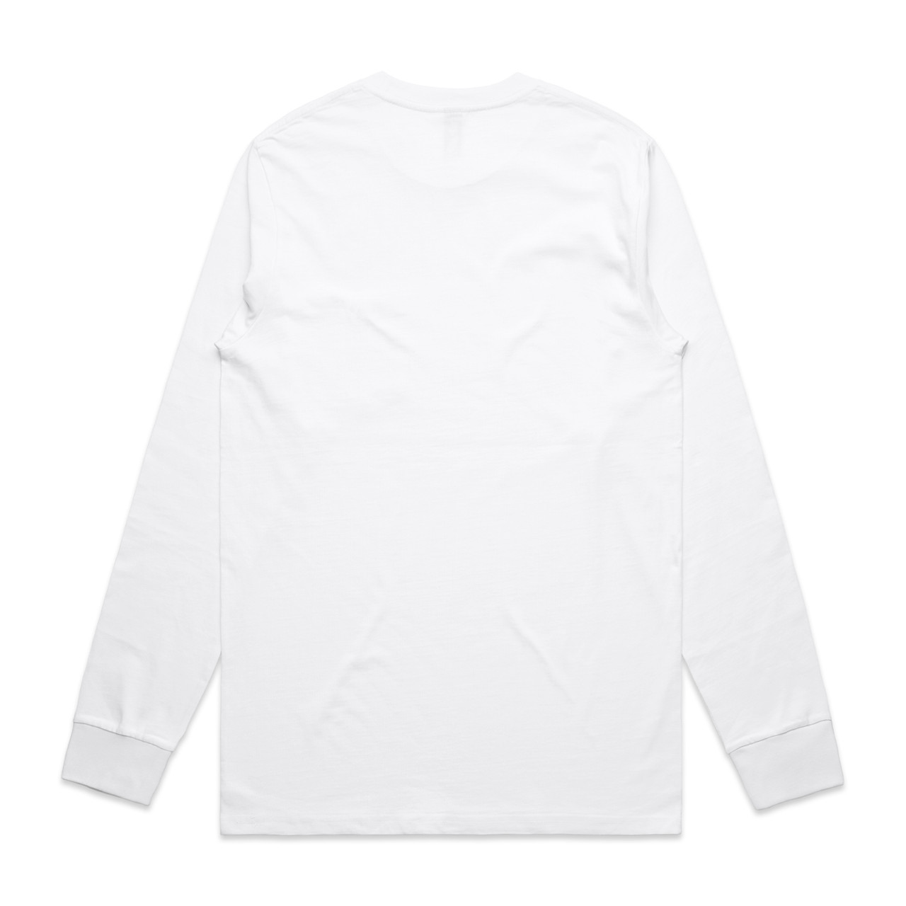 AS Colour Classic Pocket L/S Tee | 5072 in White, back view