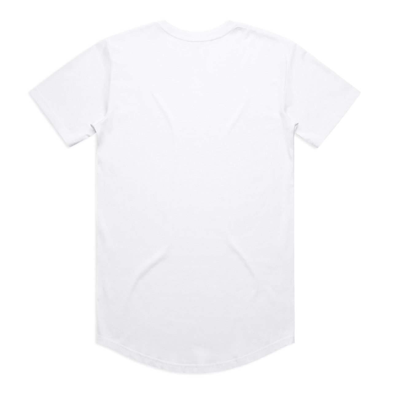 AS Colour Staple Curve Tee | 5076 in White, back view