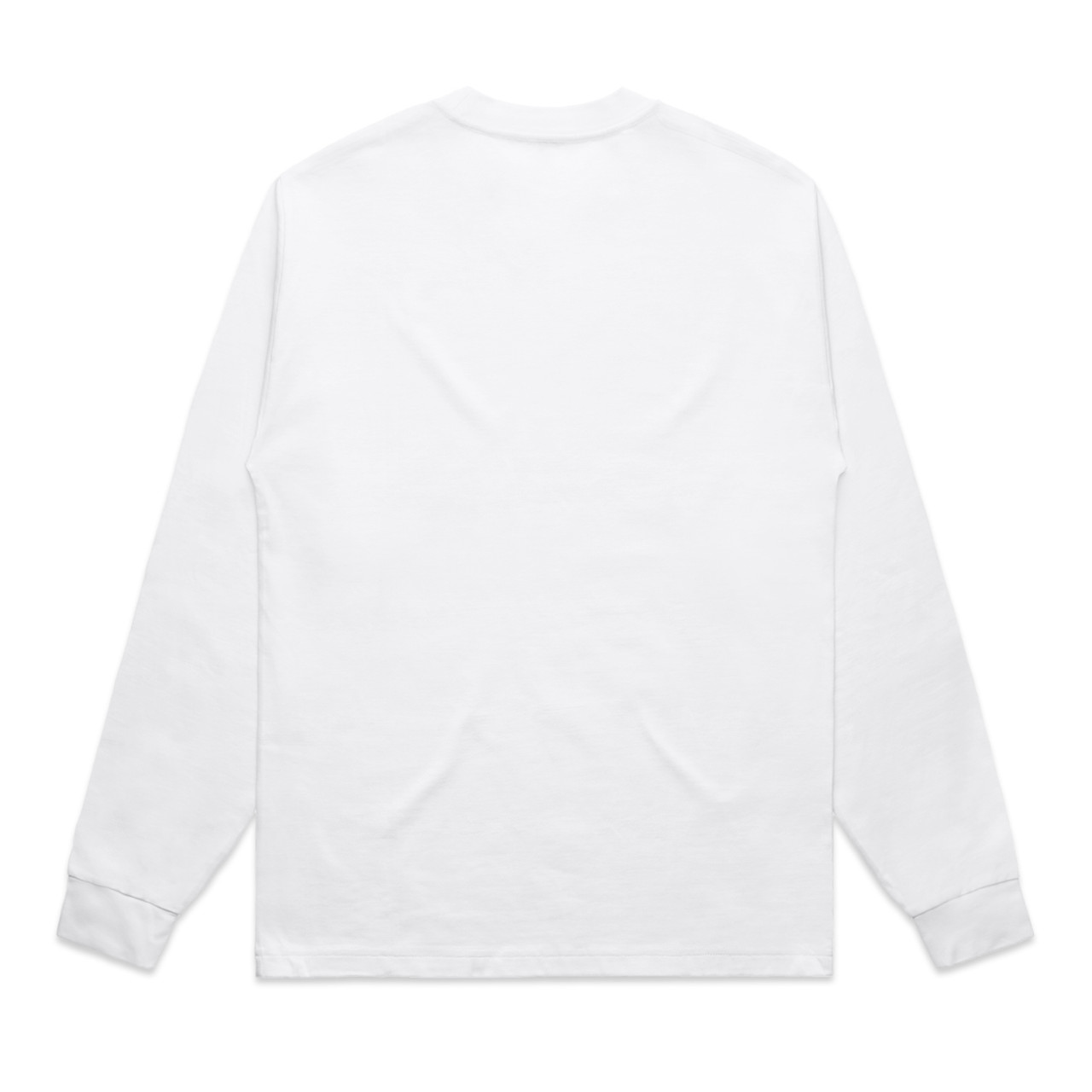 AS Colour Heavy L/S Tee | 5081 in White, back view