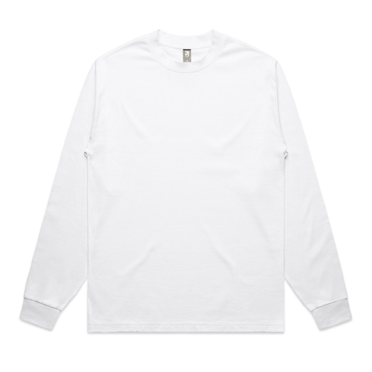 AS Colour Heavy L/S Tee | 5081 in White, front view