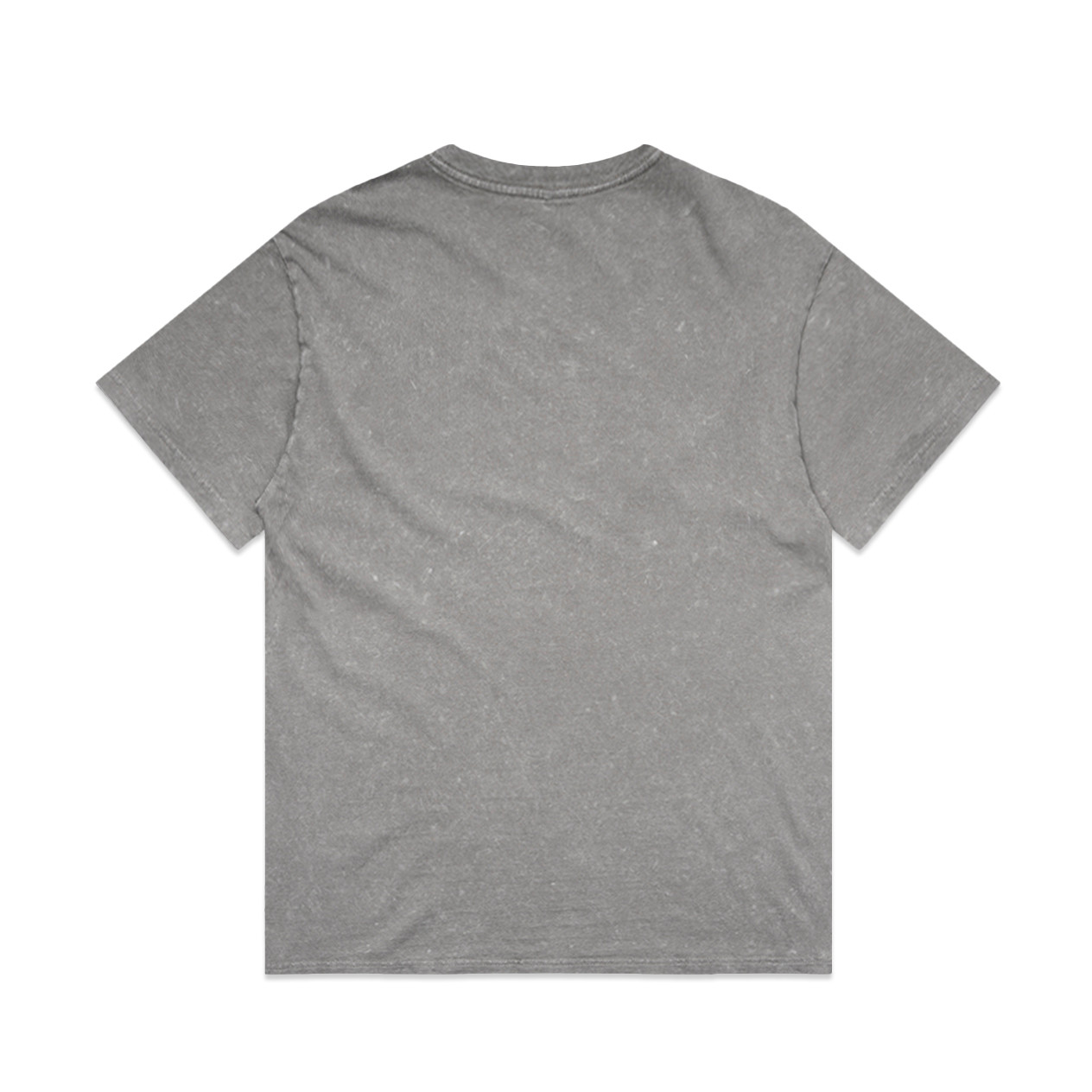 AS Colour Stone Wash Heavy Tee | 5085 in Grey Stone, back view