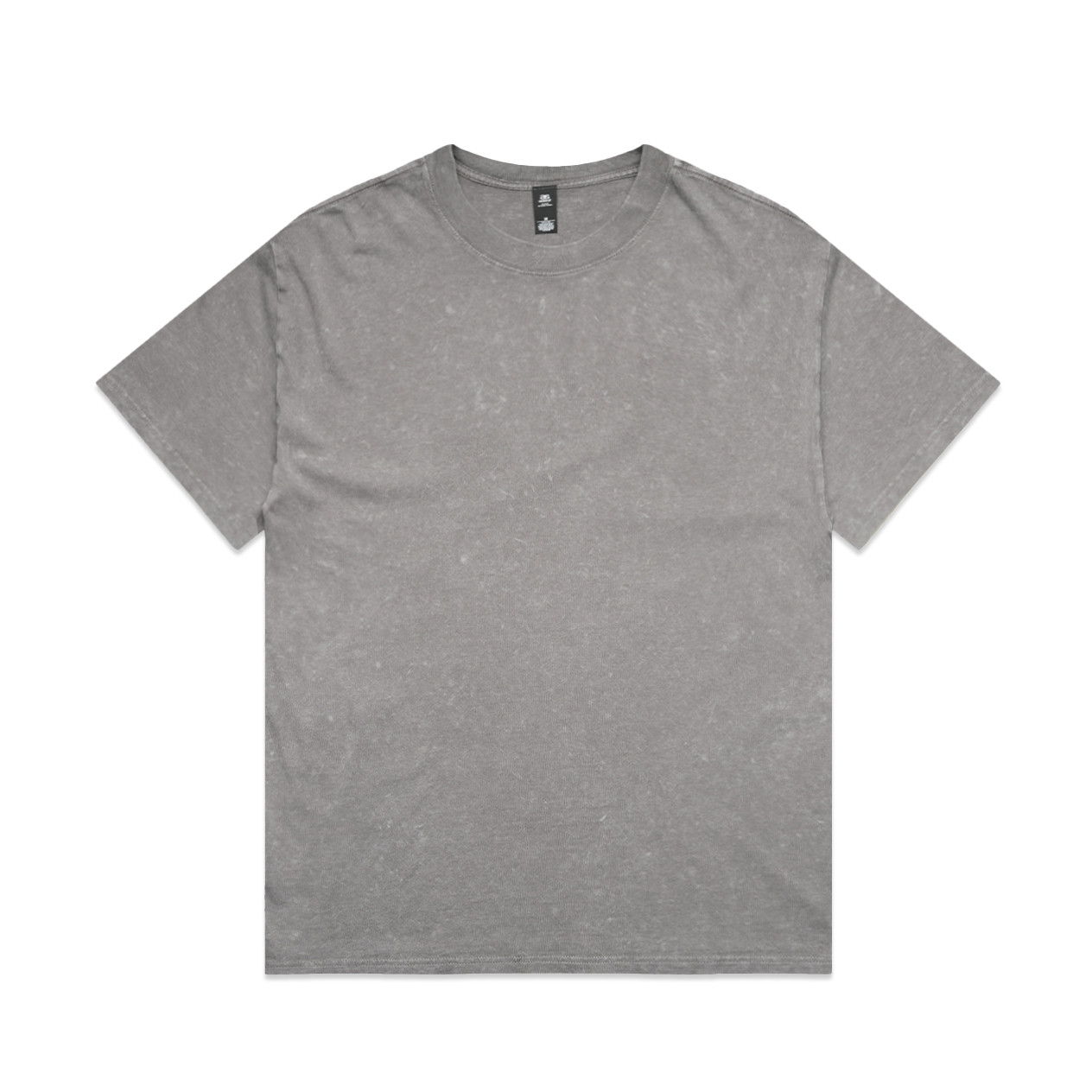 AS Colour Stone Wash Heavy Tee | 5085 in Grey Stone, front view