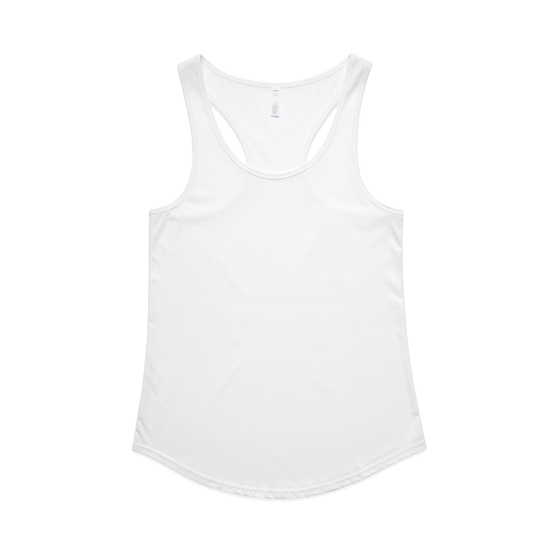 AS Colour Wo's Mali Racerback 4013 in White, front view