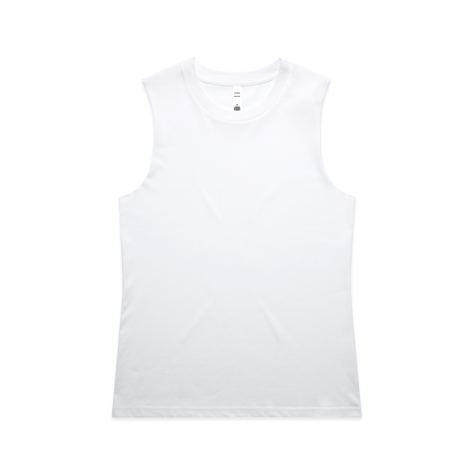 AS Colour Wo's Maple Tank 4017 in White, front view