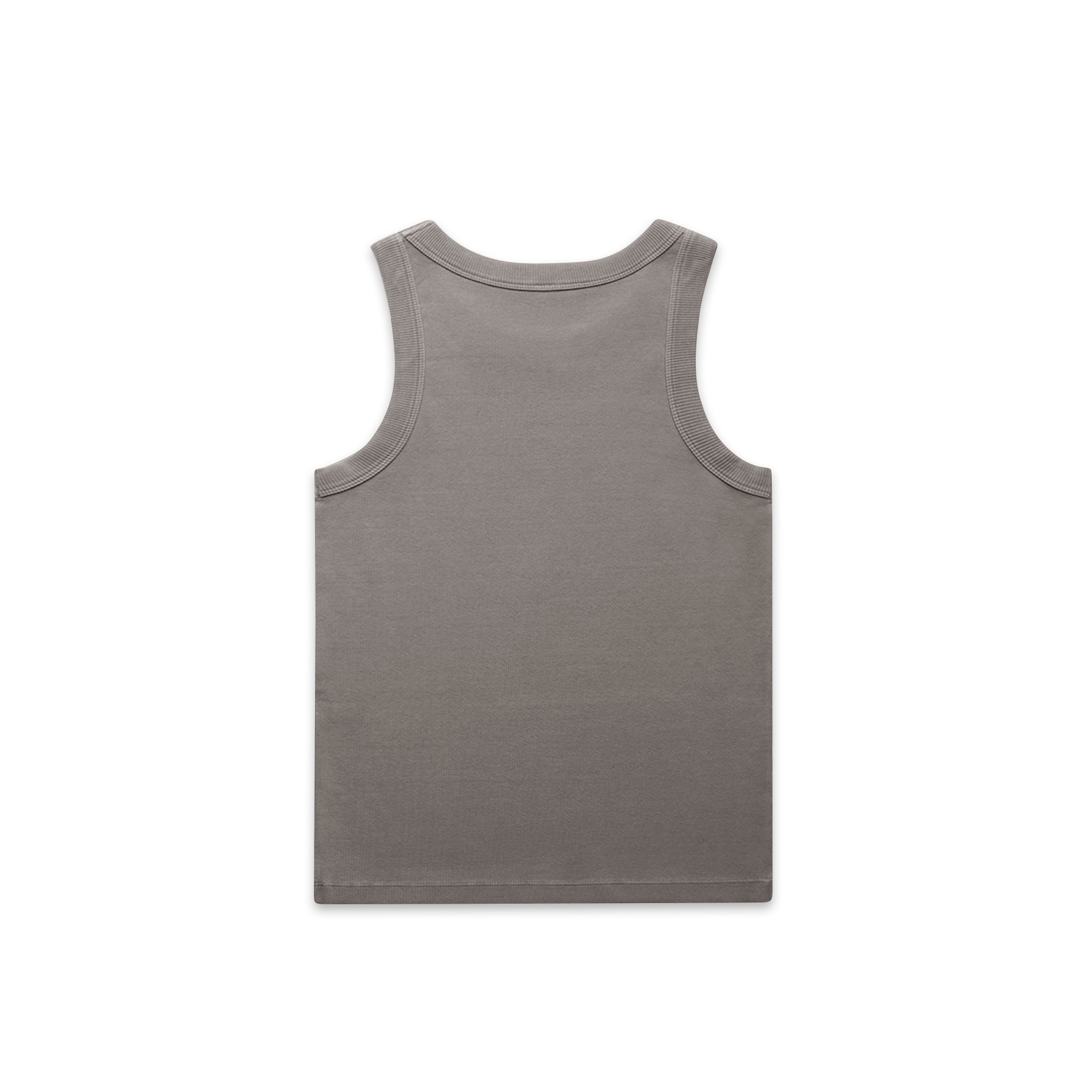 AS Colour Wo's Faded Organic Rib Tank 4034 in Faded Grey, back view