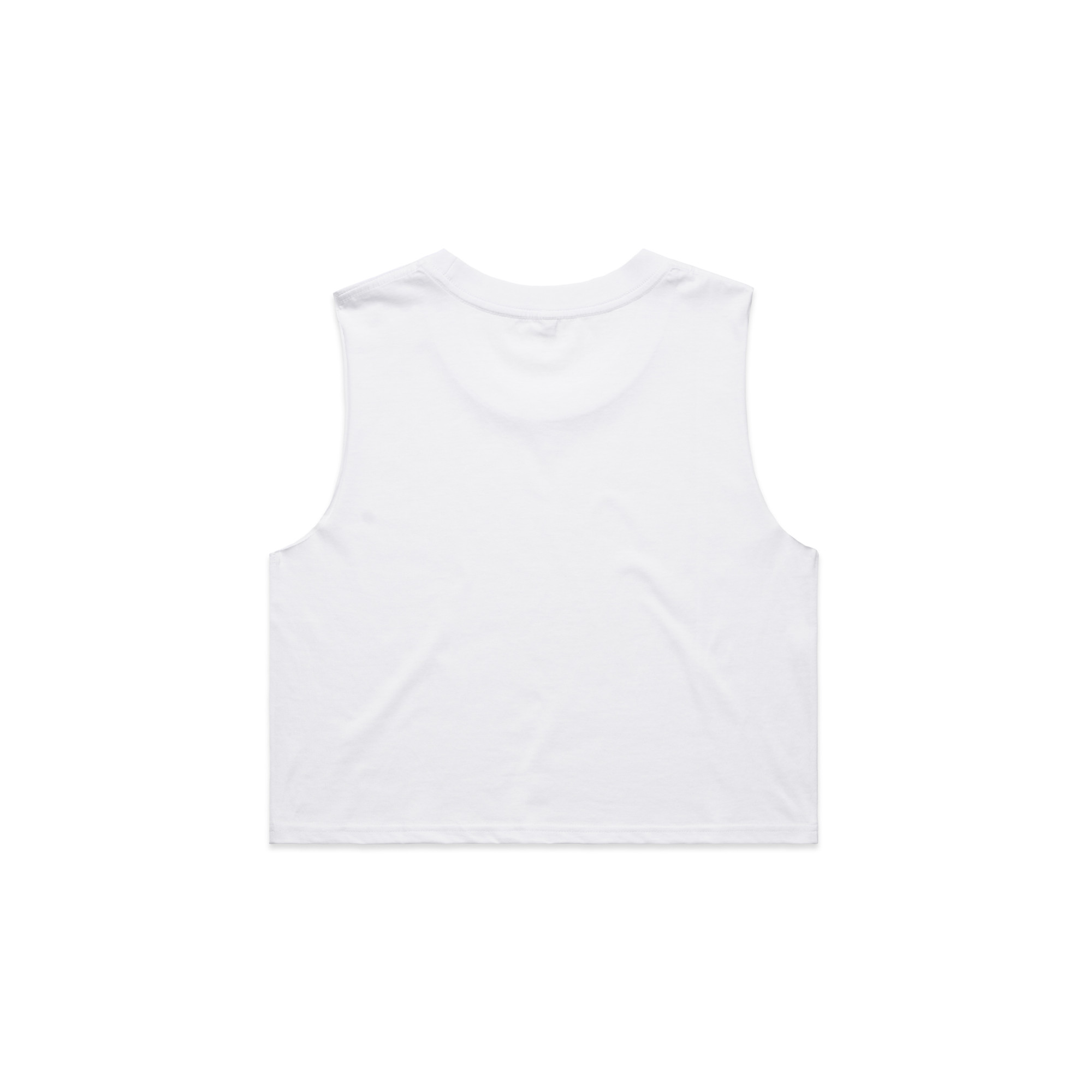 AS Colour Wo's Crop Tank 4068 in White, back view