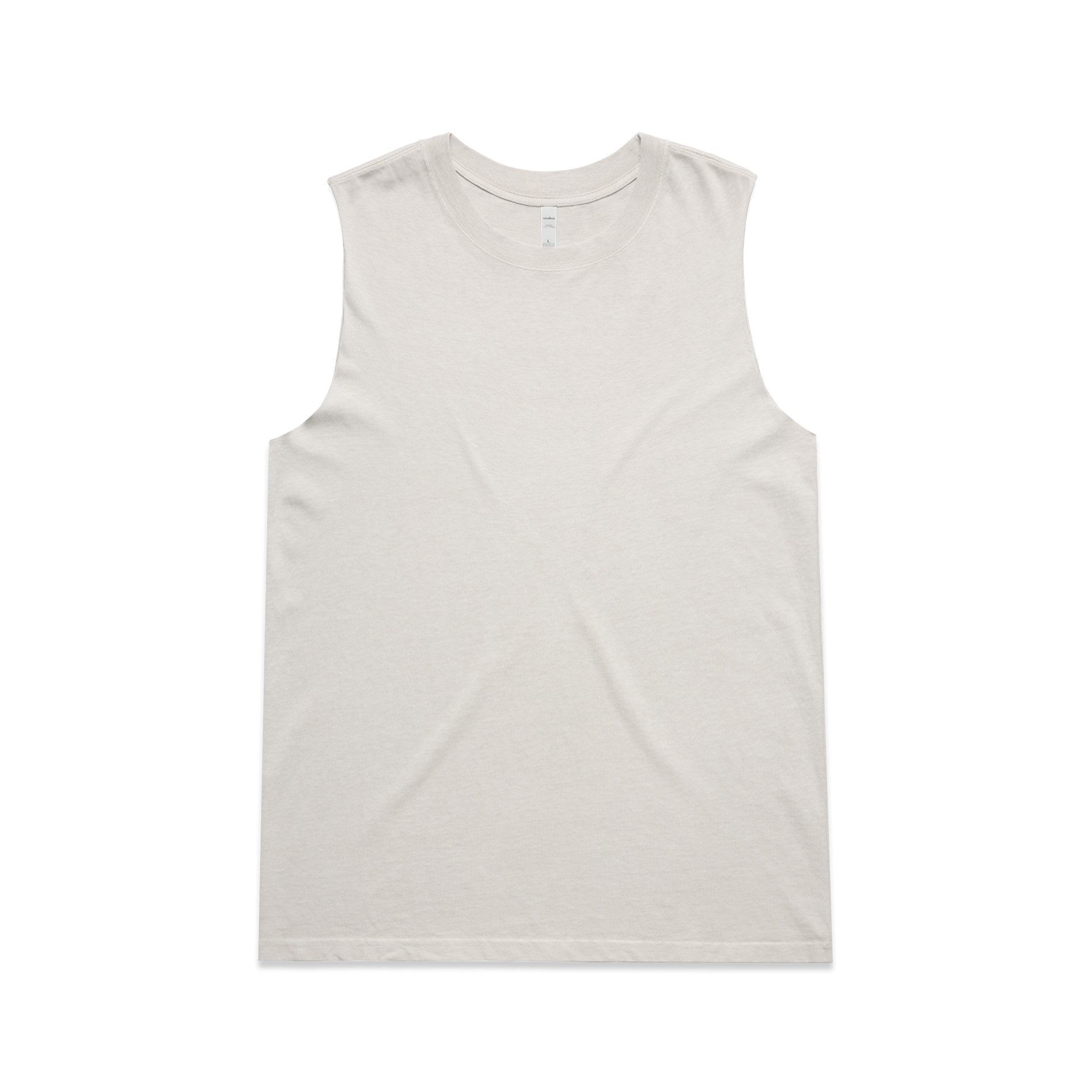 AS Colour Wo's Heavy Faded Tank 4084 in Faded Bone, front view