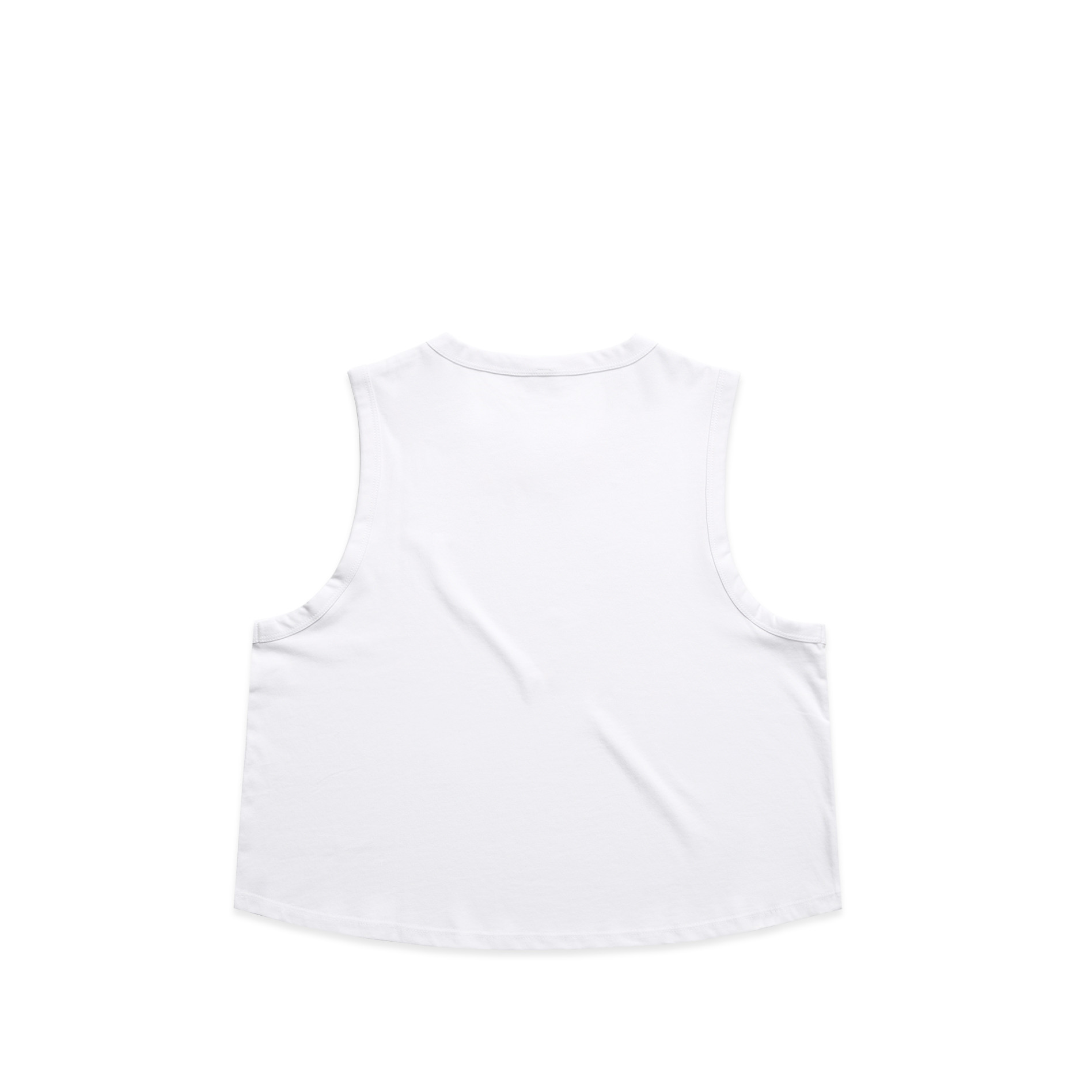 AS Colour Wo's Martina Crop Tank 4091 in White, back view