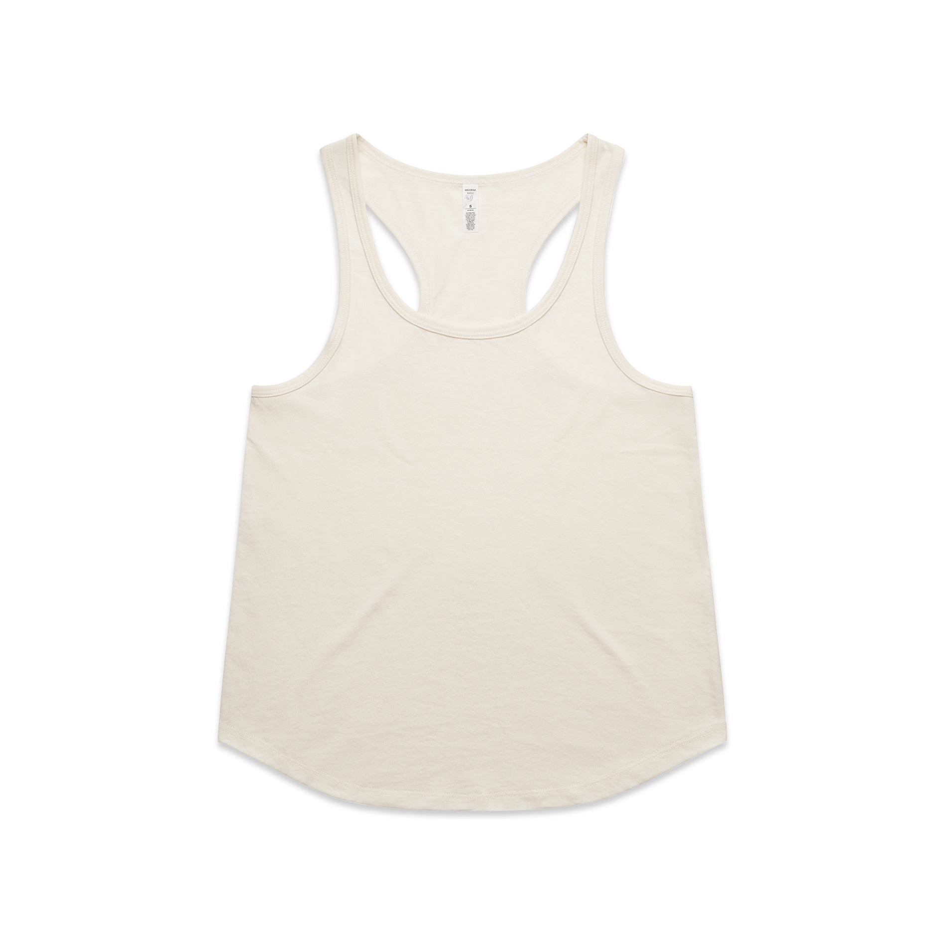 AS Colour Wo's Maple Active Blend Racerback 4611 in Ecru, front view