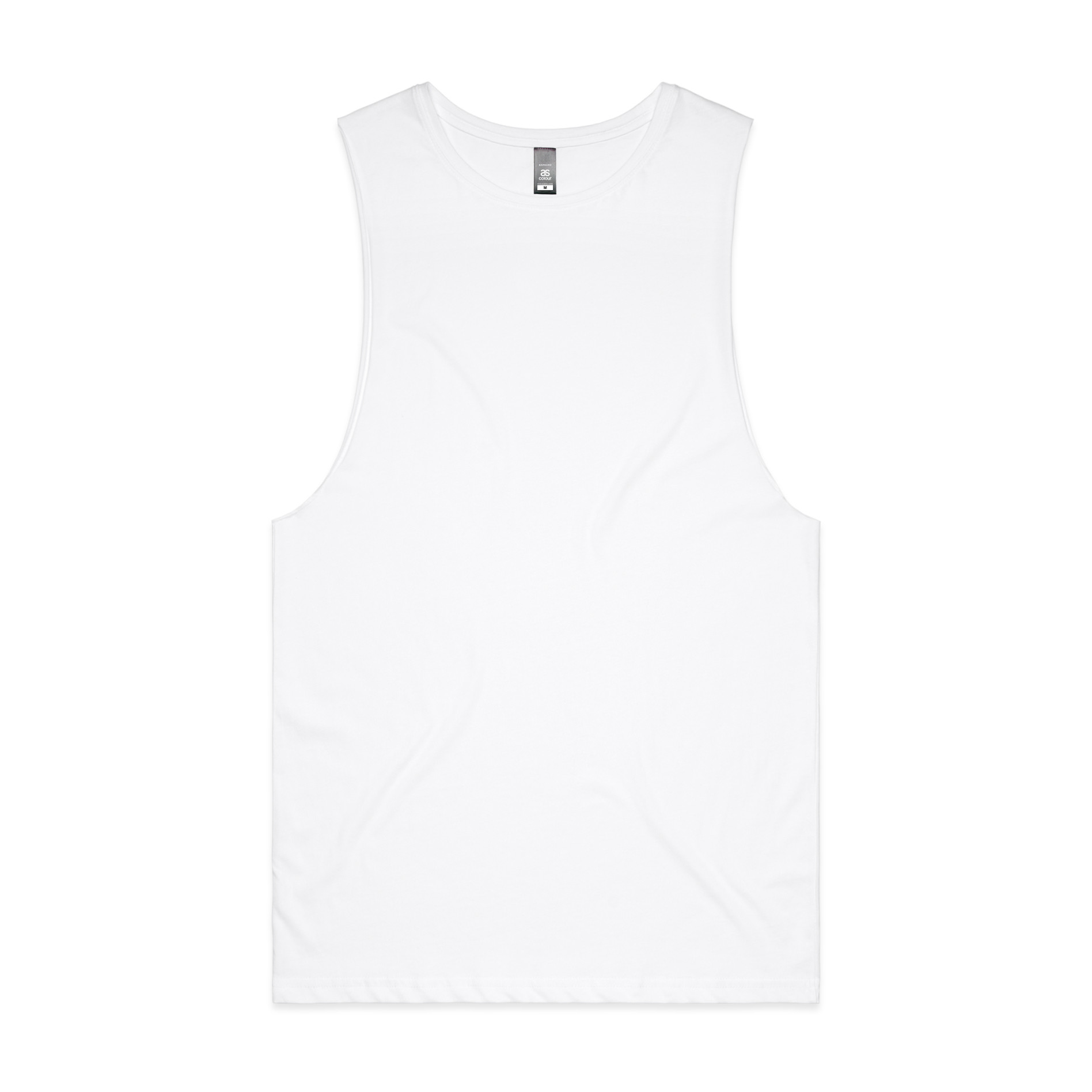 AS Colour Barnard Tank 5025 in White, front view