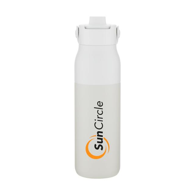 34 oz LARQ Swig Top Bottle — Granite White