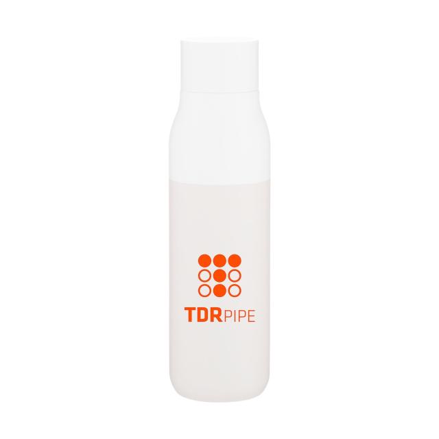 17 oz LARQ Twist Top Bottle — Granite White
