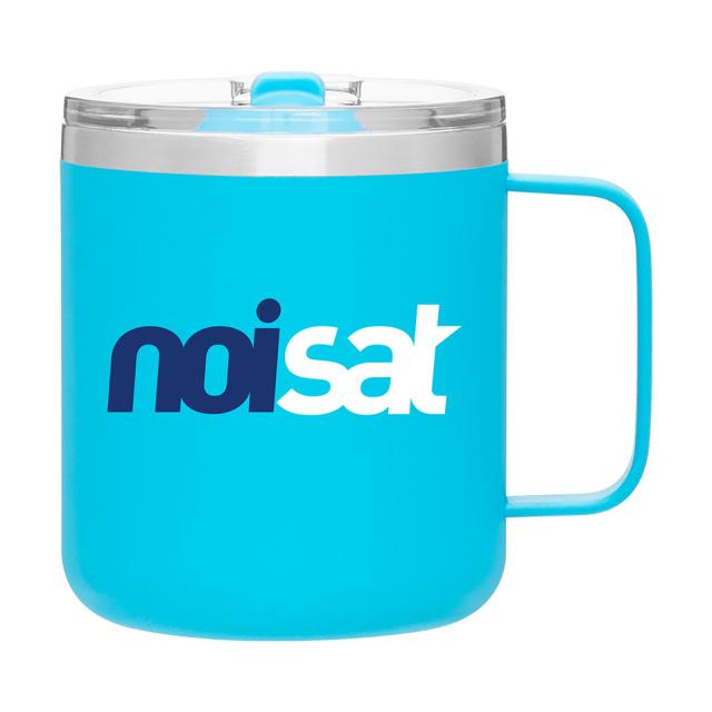 12 oz Camper Mug — Matte Aqua