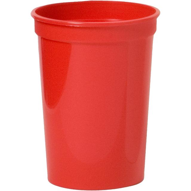 Dooley 12 oz smooth stadium cup in Red