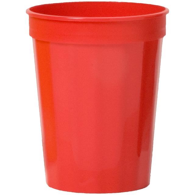 Dooley 16 oz fluted stadium cup in Red