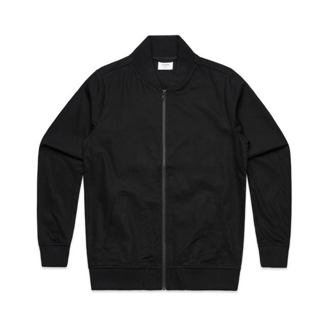 AS Colour Bomber Jacket 5506 in Black, front view
