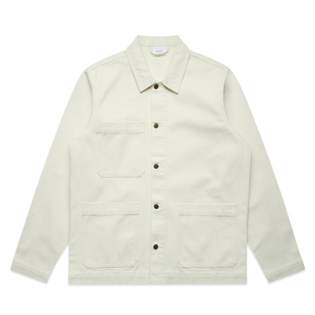 AS Colour Canvas Chore Jacket 5524 in Ecru, front view