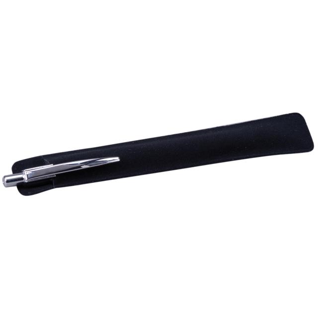 Black Velvet Pouch in Black
