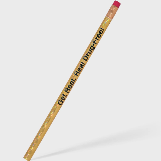 Foiled Foreman Pencil in Sparkling Gold