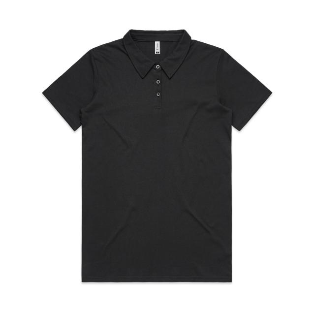 AS Colour Wo's Amy Polo 4402 in Black, front view