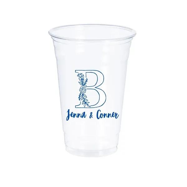 Color Cup 20 oz soft sided clear cup CT20T with sample decoration