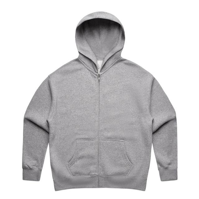 AS Colour Wo's Relax Zip Hood 4162 in Athletic Heather, front view