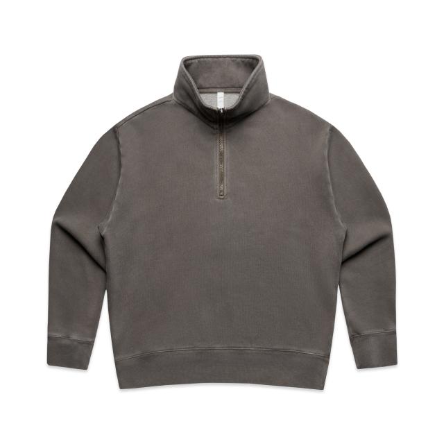 AS Colour Wo's Relax Faded Half Zip 4167 in Faded Grey, front view