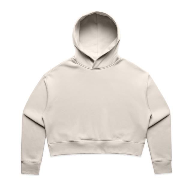 AS Colour Wo's Relax Crop Hood 4168 in Bone, front view