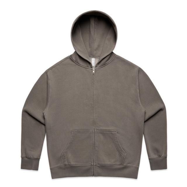 AS Colour Wo's Relax Faded Zip Hood 4170 in Faded Grey, front view
