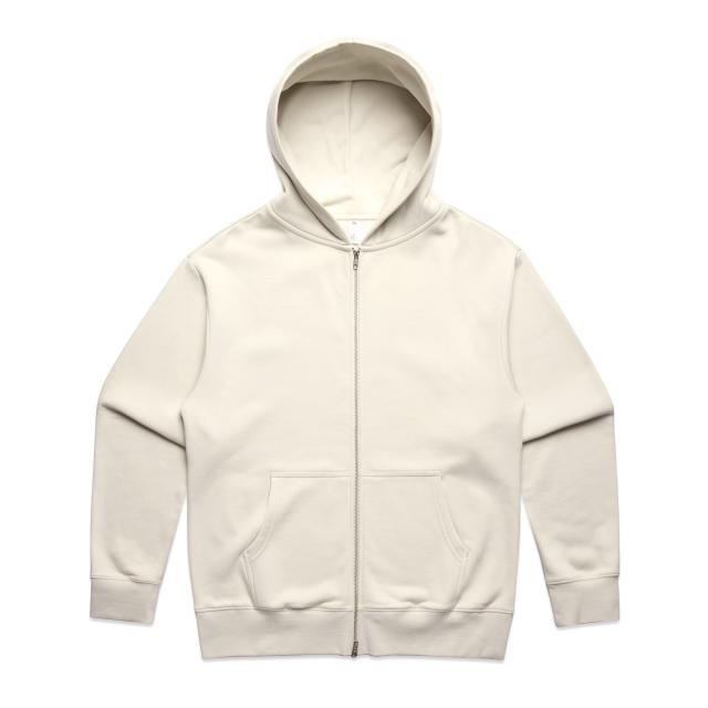 AS Colour Heavy Zip Hood 5148 in Ecru, front view