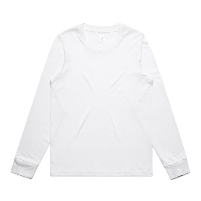 AS Colour Wo's Maple L/S Tee 4020 in White, front view