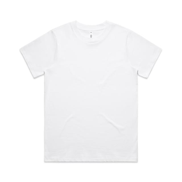 AS Colour Wo's Classic Tee 4026 in White, front view