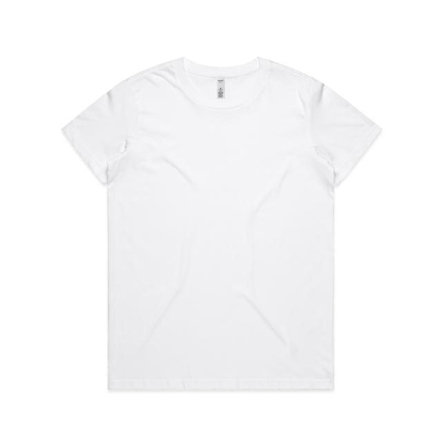 AS Colour Wo's Basic Tee 4051 in White, front view