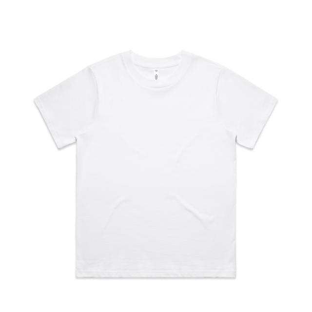 AS Colour Wo's Classic Minus Tee [-2"] 4079 in White, front view