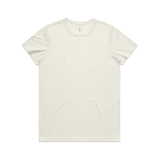 AS Colour Wo's Maple Active Blend Tee 4610 in Ecru, front view