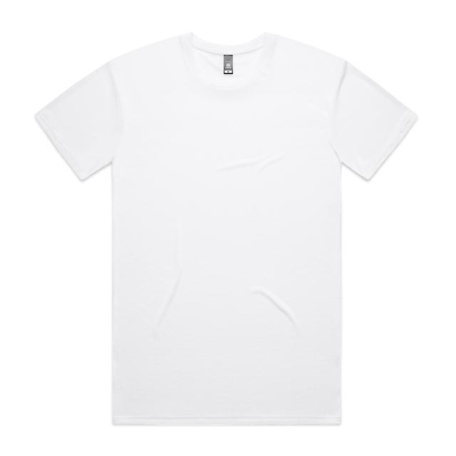 AS Colour Staple Active Tee | 5001A in White, front view