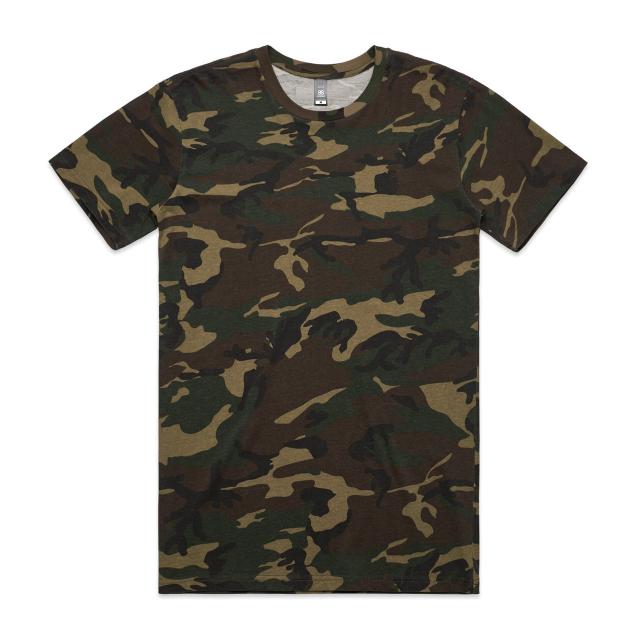 AS Colour Staple Camo Tee | 5001C in Camo, front view