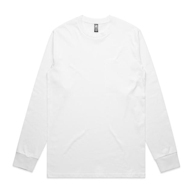 AS Colour Classic L/S Tee | 5071 in White, front view