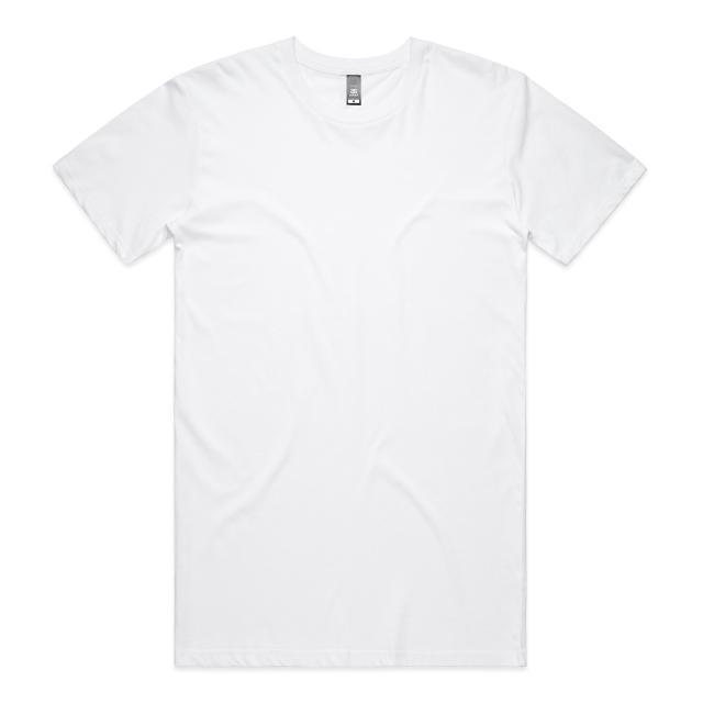 AS Colour Staple Plus Tee [+2"] 5075 in White, front view