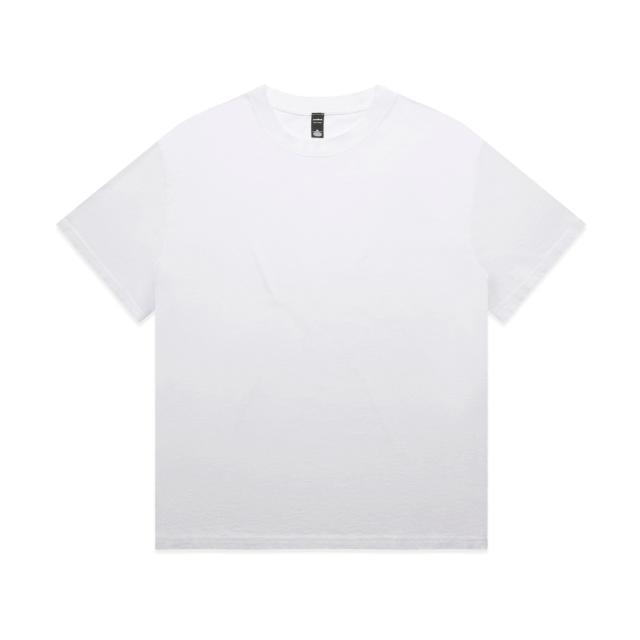 AS Colour Heavy Faded Minus Tee [-2"] 5086 in Faded White, front view