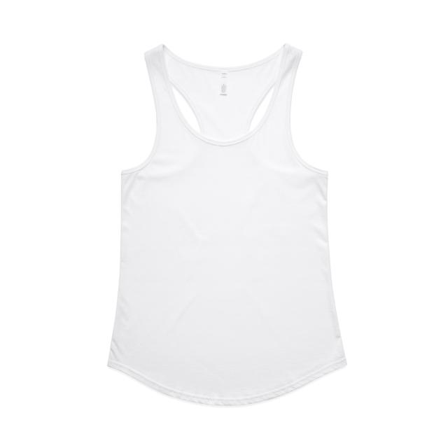 AS Colour Wo's Mali Racerback 4013 in White, front view