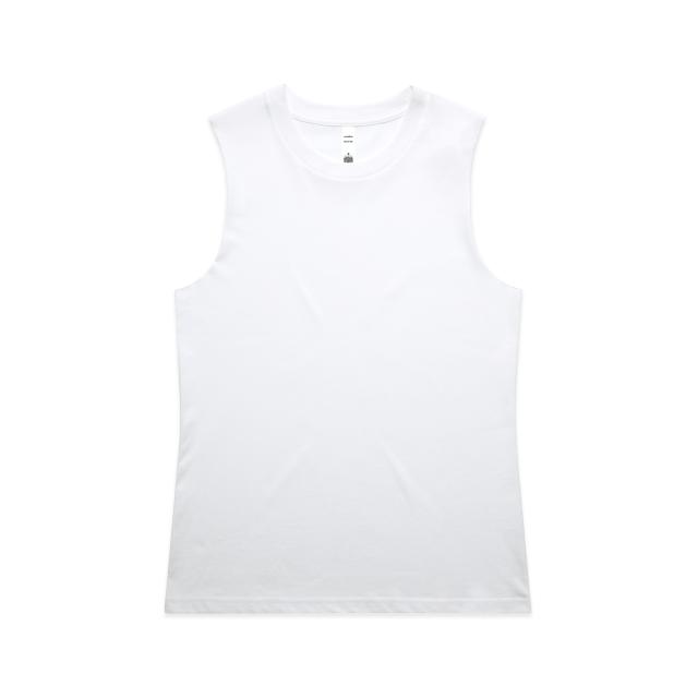 AS Colour Wo's Maple Tank 4017 in White, front view