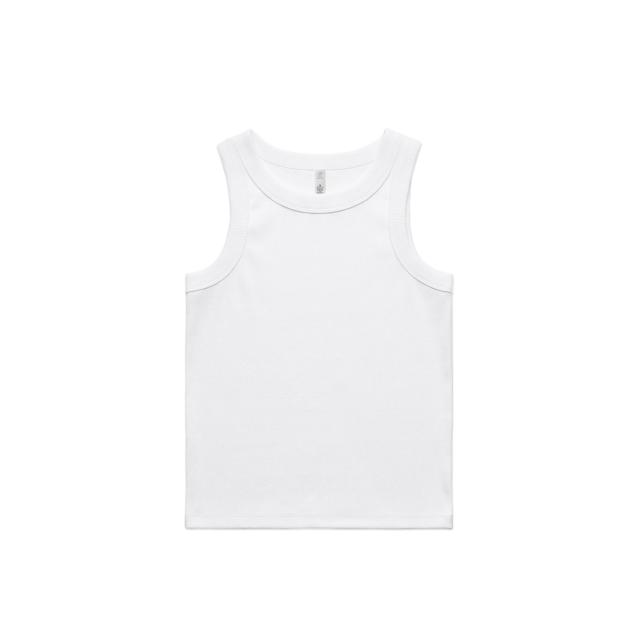 AS Colour Wo's Organic Rib Tank 4063G in White, front view