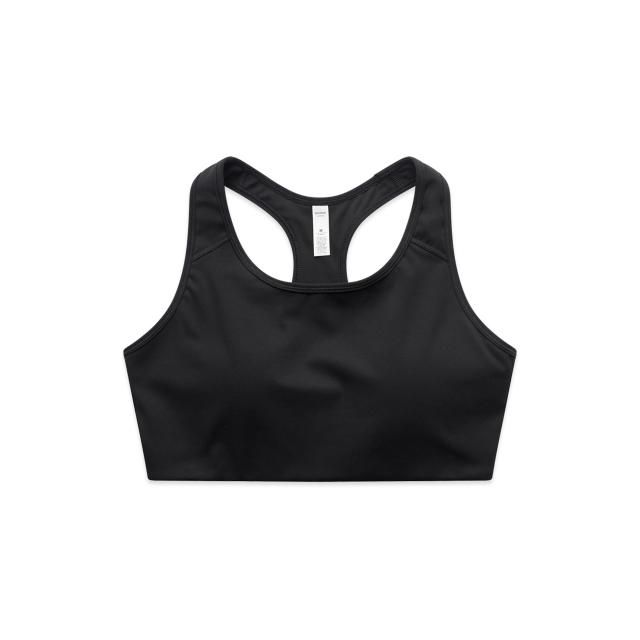 AS Colour Wo's Active Bra Top 4640 in Black, front view